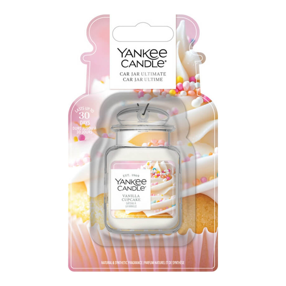 Yankee Candle Vanilla Cupcake – Car Jar Ultimate – Profumatore Auto in Gel