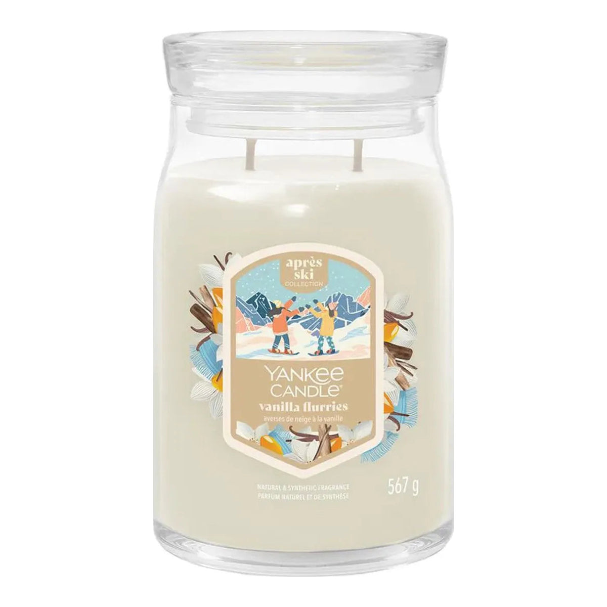 Yankee Candle Vanilla Flurries – Candela Profumata Giara Grande Signature 567 g
