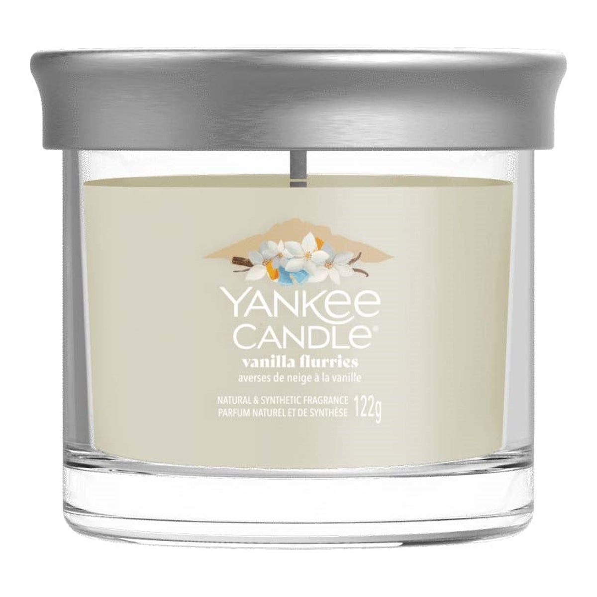 Yankee Candle Vanilla Flurries – Candela Profumata Tumbler Piccolo Signature 122 g