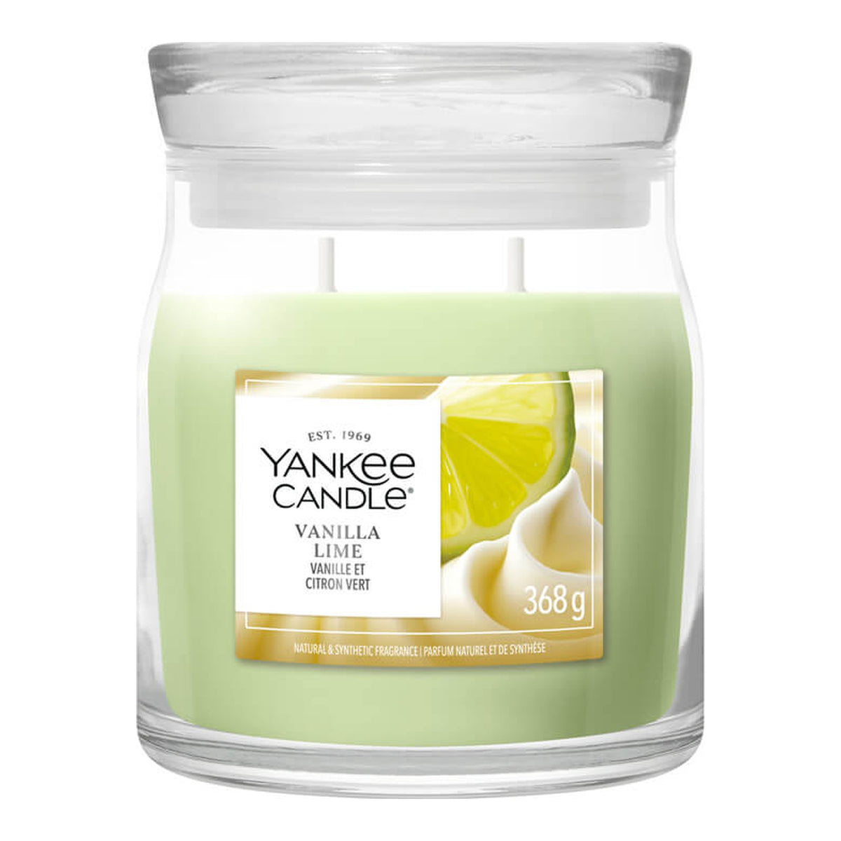Yankee Candle Vanilla Lime – Candela Profumata Giara Media Signature 368 g