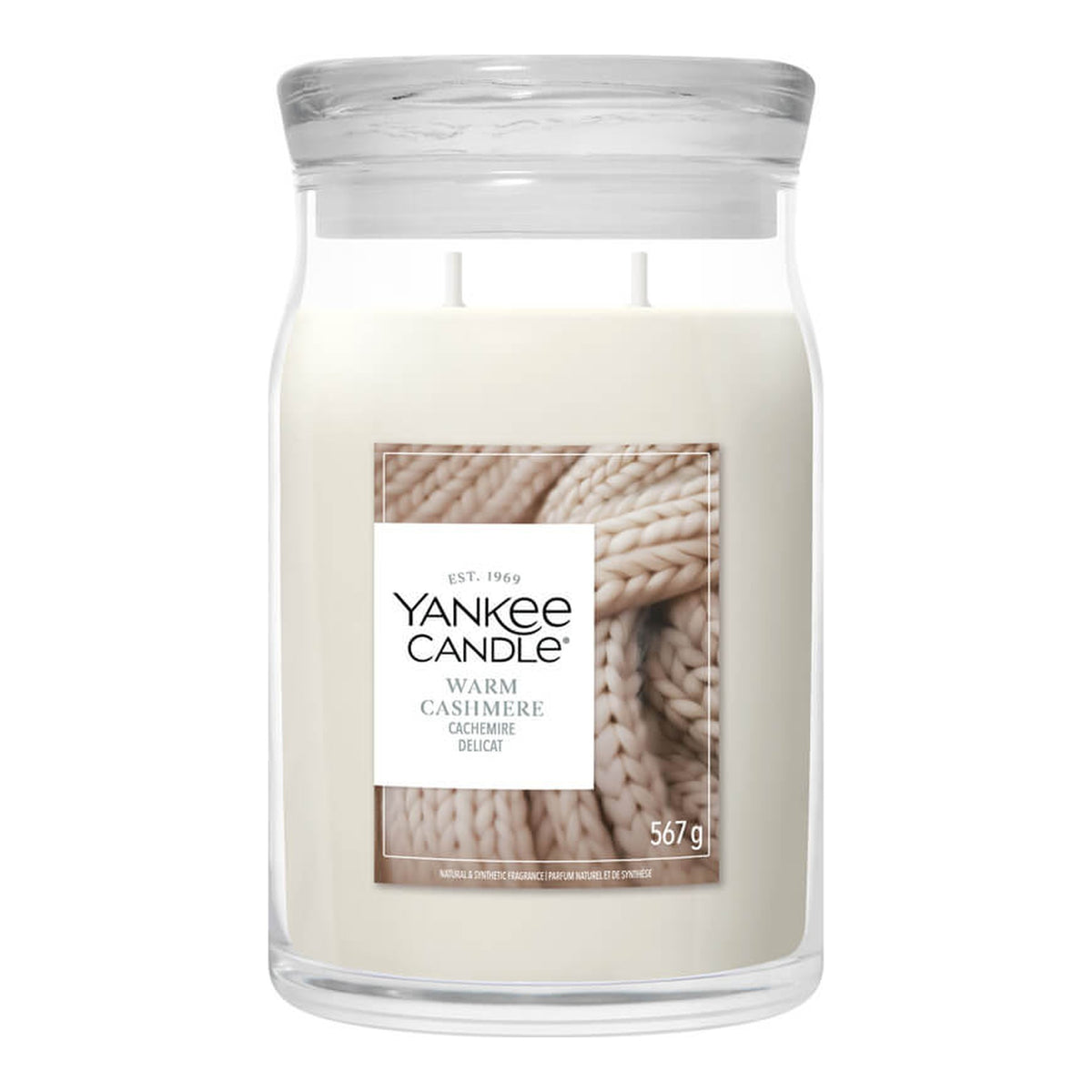 Yankee Candle Warm Cashmere – Candela Profumata Giara Grande Signature 567 g