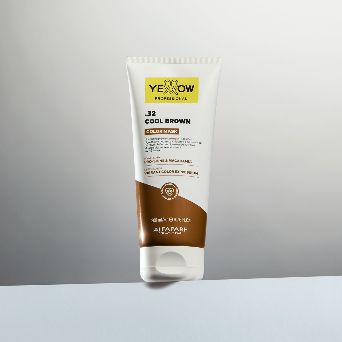 Yellow Professional Color Care Color Mask – Maschera Colorante Nutriente e Ravvivante 200 ml, .32 COOL BROWN, immagine ufficiale 2