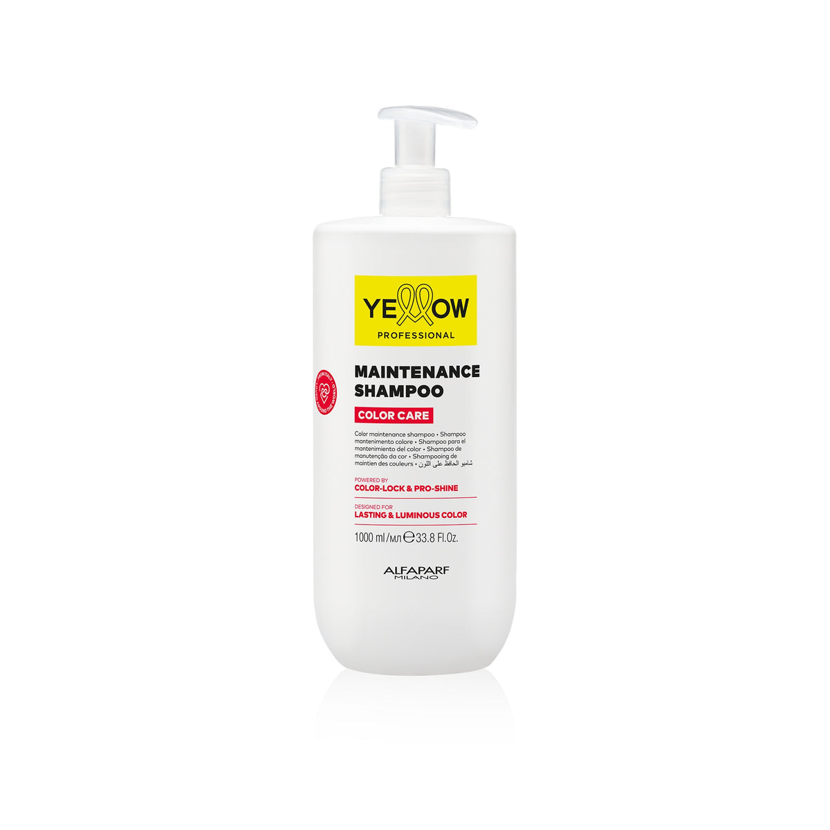 Yellow Professional Color Care Maintenance Shampoo – Shampoo Protettivo Colore 1000 ml, confezione frontale
