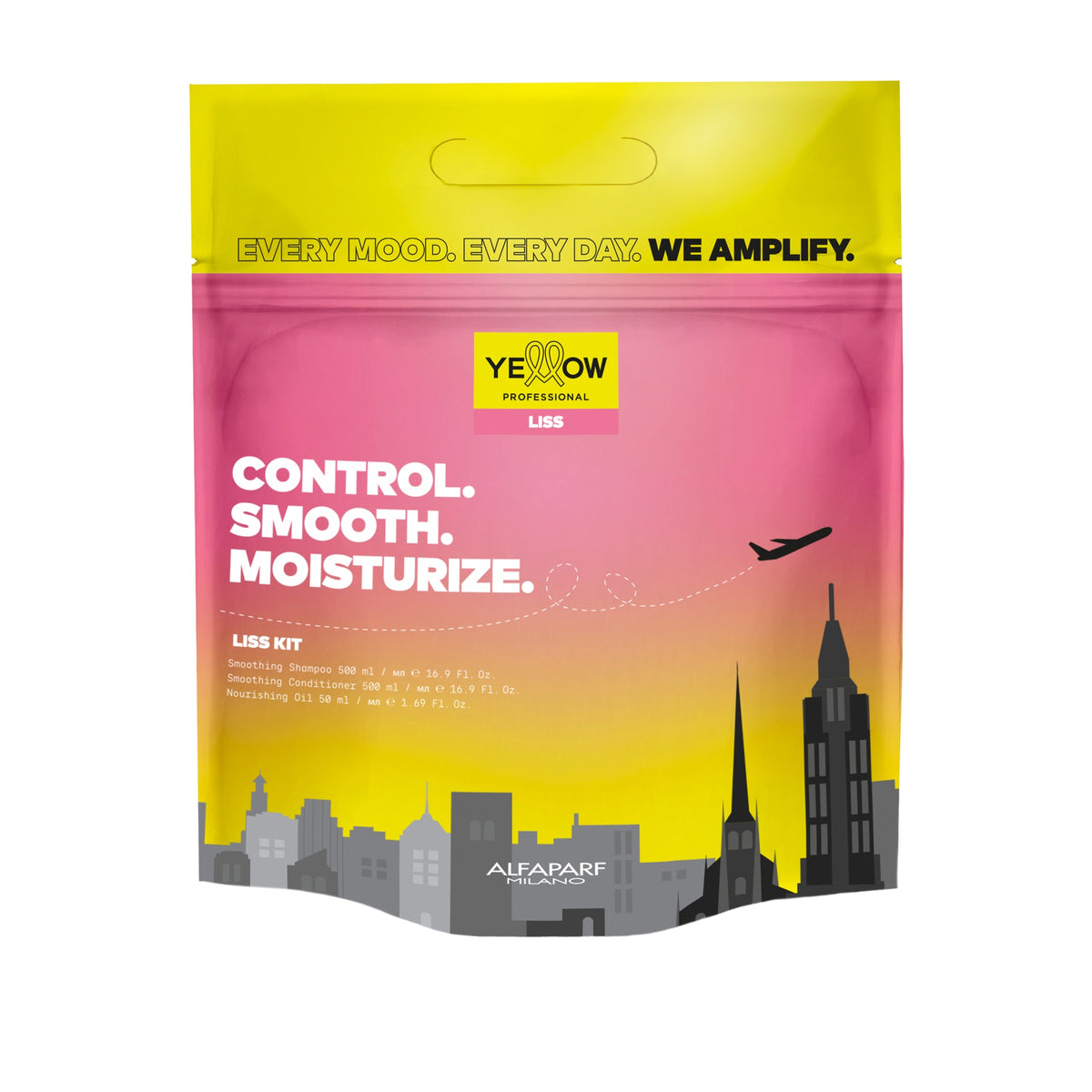 Yellow Professional Liss Holiday Kit – Kit Lisciante Anticrespo per Capelli Ribelli Kit, immagine ufficiale 2