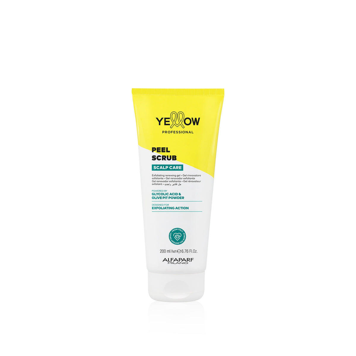 Yellow Professional Scalp Care Peel Scrub – Gel rinnovatore esfoliante per cute & capelli 200 ml, confezione frontale