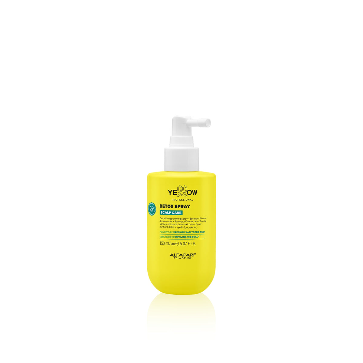 Yellow Professional Scalp Detox Spray – Spray Purificante Cute con Acido Glicolico 150 ml, confezione frontale