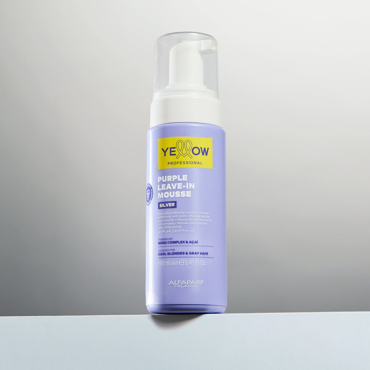 Yellow Professional Silver Purple Leave-In Mousse – Mousse setificante anti-giallo 160 ml, immagine ufficiale 2