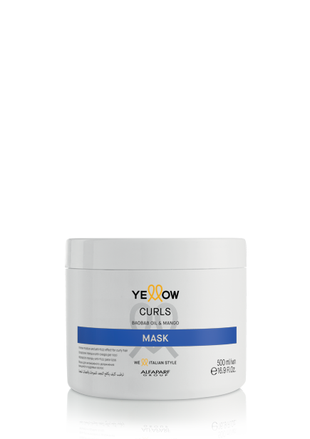 Yellow Maschera Curls idratazione intensa e anti-crespo per capelli ricci 500 ml