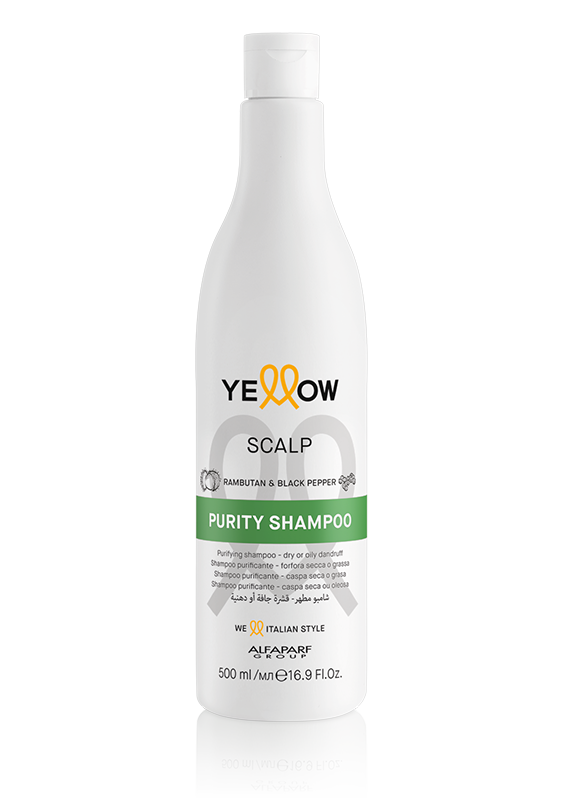Yellow PURITY SHAMPOO Shampoo purificante forfora secca o grassa 500 ml