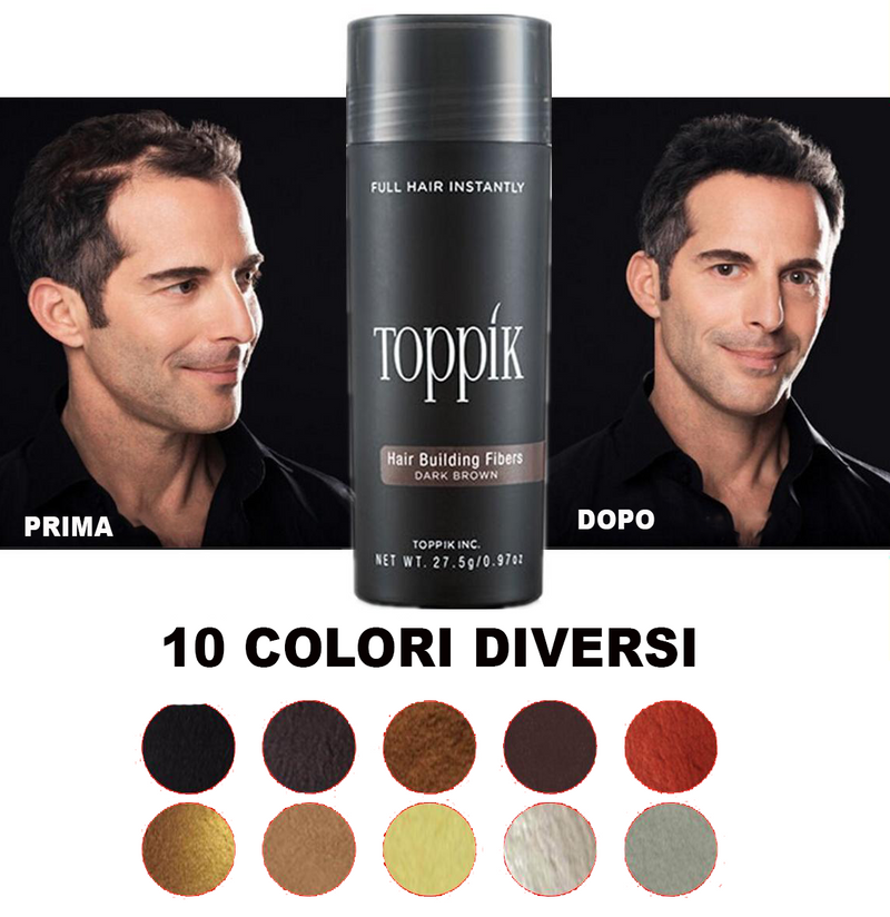 Toppik Fibre di cheratina per la costruzione dei capelli e della barba 12 g